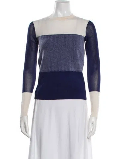 Pre-owned Rag & Bone Merino Wool Colorblock Pattern Sweater