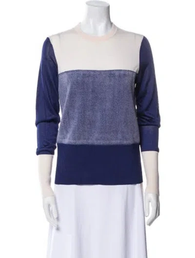 Pre-owned Rag & Bone Merino Wool Colorblock Pattern Sweater In Multi