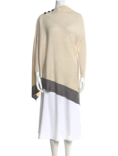 Pre-owned Rag & Bone Merino Wool Colorblock Pattern Sweater In Neutral