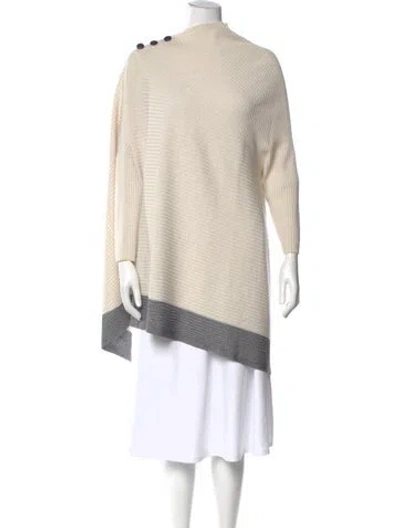 Pre-owned Rag & Bone Merino Wool Colorblock Pattern Sweater In Neutral