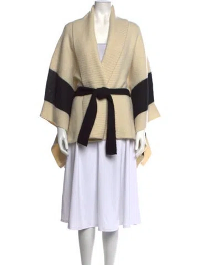 Pre-owned Rag & Bone Merino Wool Cowl Neck Sweater In Neutrals