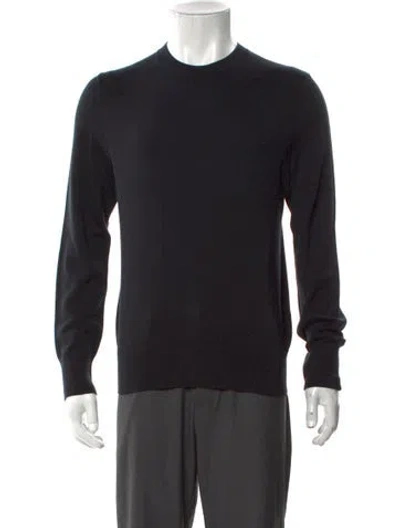 Pre-owned Rag & Bone Merino Wool Crew Neck Pullover In Black