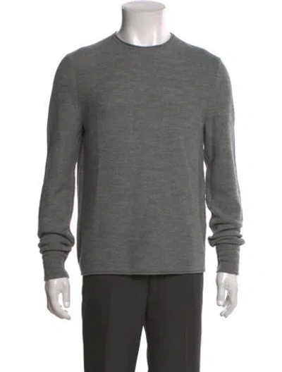 Pre-owned Rag & Bone Merino Wool Crew Neck Pullover In Gray