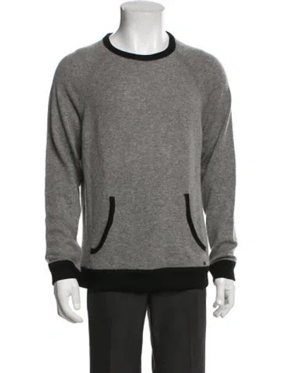Pre-owned Rag & Bone Merino Wool Crew Neck Pullover In Gray