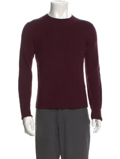 Pre-owned Rag & Bone Merino Wool Crew Neck Pullover In Purple