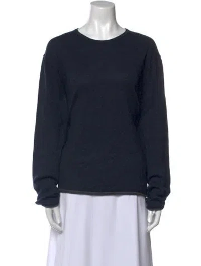 Pre-owned Rag & Bone Merino Wool Crew Neck Sweater In Black