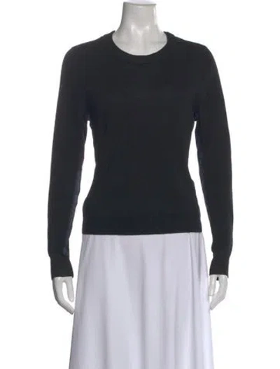 Pre-owned Rag & Bone Merino Wool Crew Neck Sweater In Black