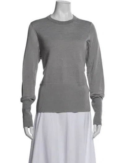 Pre-owned Rag & Bone Merino Wool Crew Neck Sweater In Black