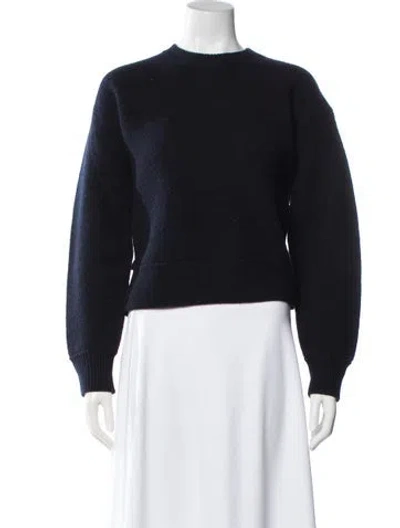 Pre-owned Rag & Bone Merino Wool Crew Neck Sweater In Blue