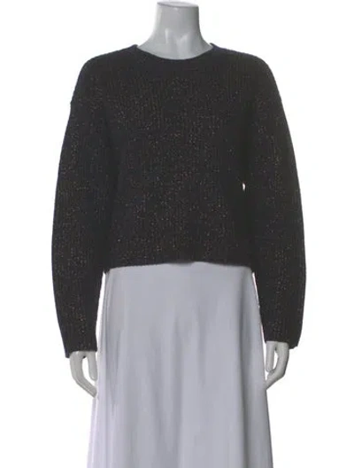 Pre-owned Rag & Bone Merino Wool Crew Neck Sweater In Blue