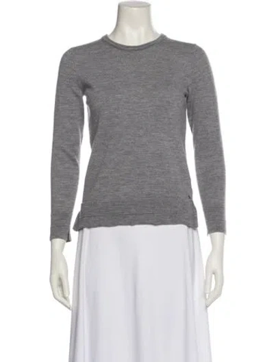Pre-owned Rag & Bone Merino Wool Crew Neck Sweater In Gray