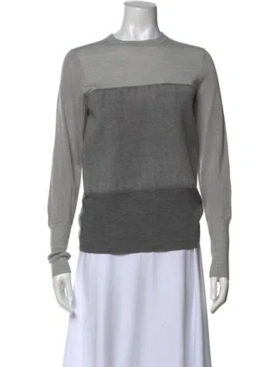 Pre-owned Rag & Bone Merino Wool Crew Neck Sweater In Gray
