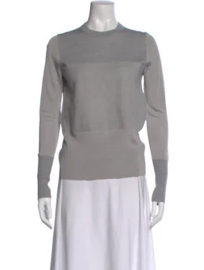 Pre-owned Rag & Bone Merino Wool Crew Neck Sweater In Gray