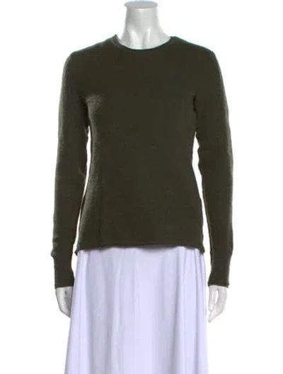 Pre-owned Rag & Bone Merino Wool Crew Neck Sweater In Green