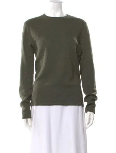 Pre-owned Rag & Bone Merino Wool Crew Neck Sweater In Green