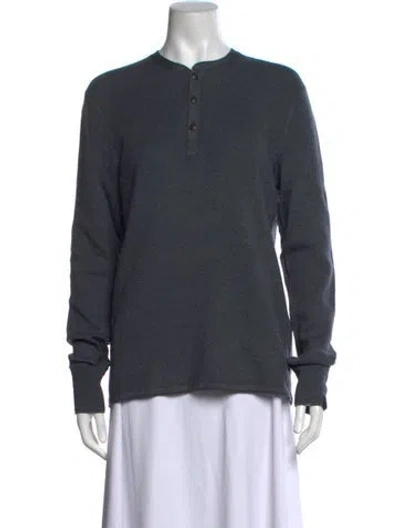 Pre-owned Rag & Bone Merino Wool Crew Neck Sweater In Grey