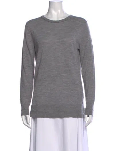Pre-owned Rag & Bone Merino Wool Crew Neck Sweater In Grey