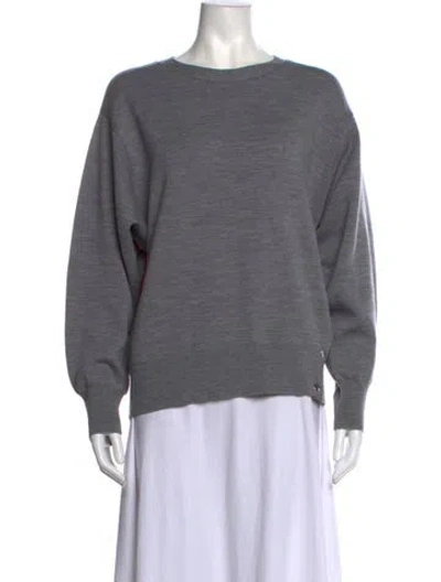 Pre-owned Rag & Bone Merino Wool Crew Neck Sweater In Grey