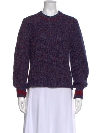 Pre-owned Rag & Bone Merino Wool Crew Neck Sweater In Multi