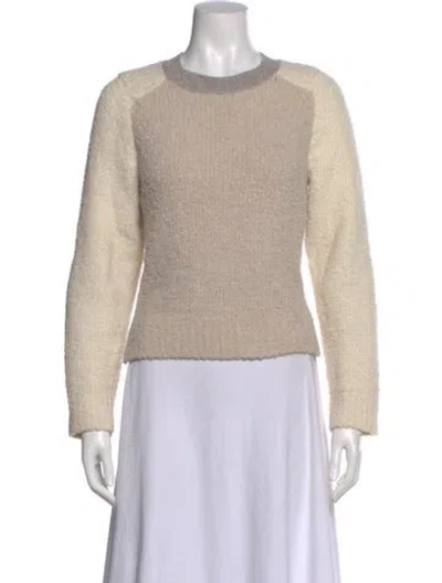 Pre-owned Rag & Bone Merino Wool Crew Neck Sweater In Neutral