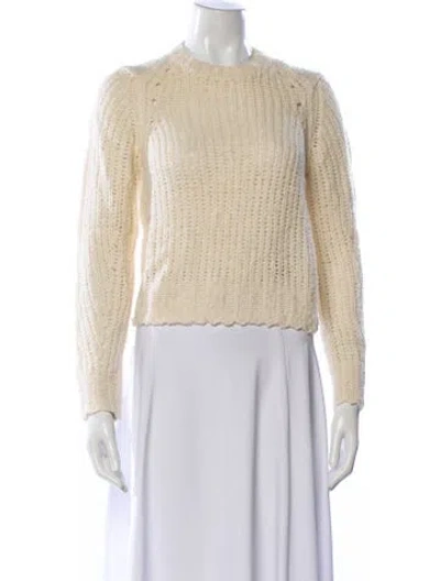 Pre-owned Rag & Bone Merino Wool Crew Neck Sweater In Neutral