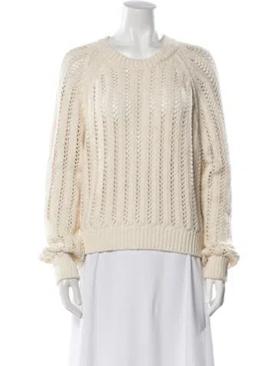 Pre-owned Rag & Bone Merino Wool Crew Neck Sweater In Neutral