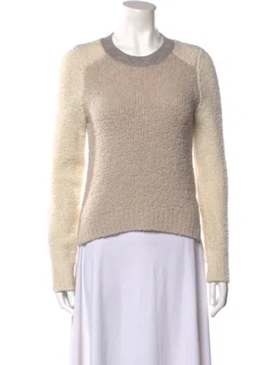 Pre-owned Rag & Bone Merino Wool Crew Neck Sweater In Neutral