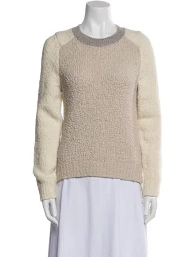 Pre-owned Rag & Bone Merino Wool Crew Neck Sweater In Neutral