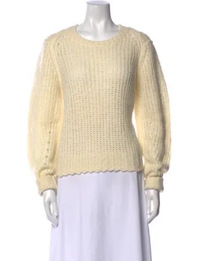 Pre-owned Rag & Bone Merino Wool Crew Neck Sweater In Neutral