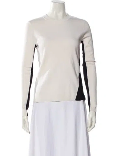Pre-owned Rag & Bone Merino Wool Crew Neck Sweater In Neutral