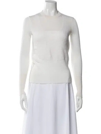 Pre-owned Rag & Bone Merino Wool Crew Neck Sweater In Neutral