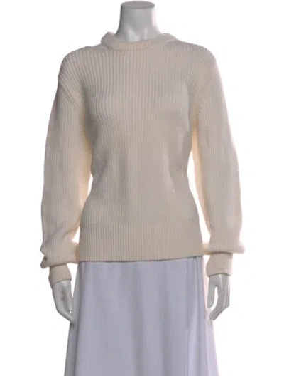 Pre-owned Rag & Bone Merino Wool Crew Neck Sweater In Neutral
