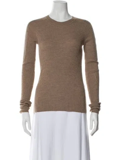 Pre-owned Rag & Bone Merino Wool Crew Neck Sweater In Neutral