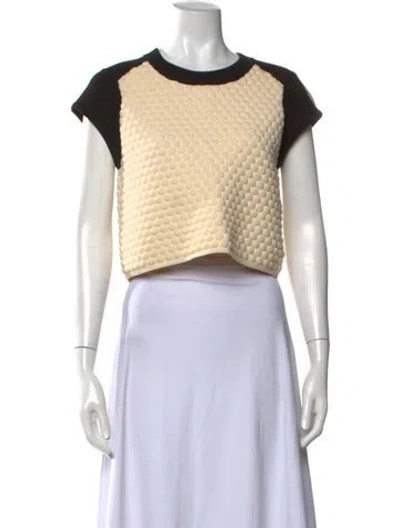 Pre-owned Rag & Bone Merino Wool Crew Neck Sweater In Neutrals