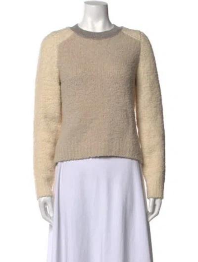 Pre-owned Rag & Bone Merino Wool Crew Neck Sweater In Neutrals