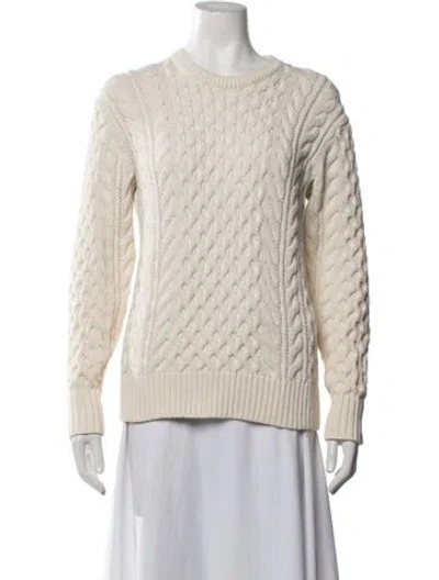 Pre-owned Rag & Bone Merino Wool Crew Neck Sweater In Neutrals