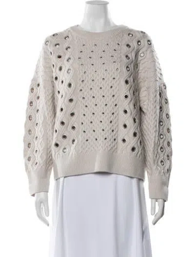 Pre-owned Rag & Bone Merino Wool Crew Neck Sweater In Neutrals