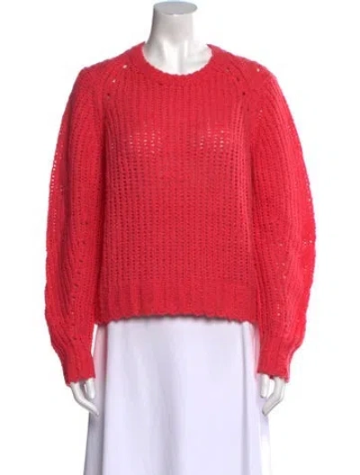 Pre-owned Rag & Bone Merino Wool Crew Neck Sweater In Pink