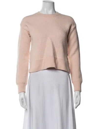 Pre-owned Rag & Bone Merino Wool Crew Neck Sweater In Pink