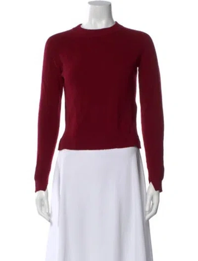 Pre-owned Rag & Bone Merino Wool Crew Neck Sweater In Red