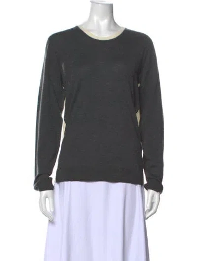 Pre-owned Rag & Bone Merino Wool Crew Neck Sweater W/ Tags In Gray