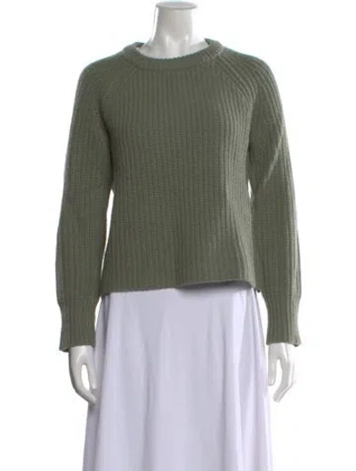 Pre-owned Rag & Bone Merino Wool Crew Neck Sweater W/ Tags In Green