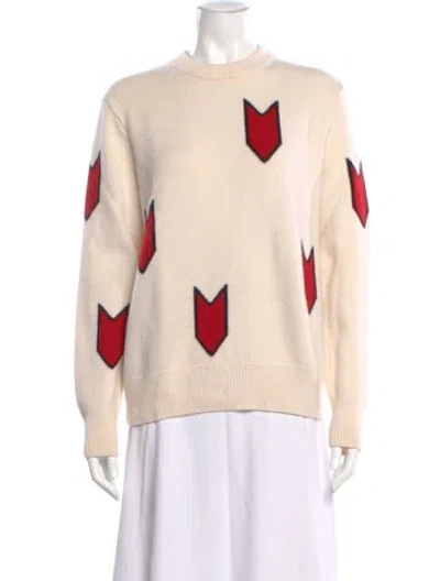 Pre-owned Rag & Bone Merino Wool Graphic Print Sweater