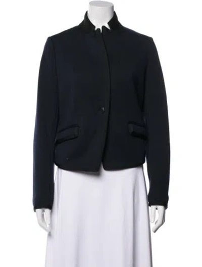 Pre-owned Rag & Bone Merino Wool Jacket In Blue