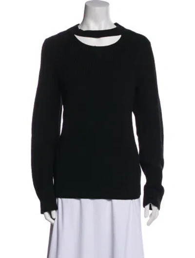 Pre-owned Rag & Bone Merino Wool Mock Neck Sweater In Black