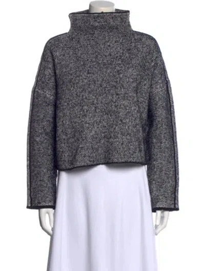 Pre-owned Rag & Bone Merino Wool Mock Neck Sweater In Multi