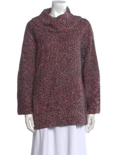 Pre-owned Rag & Bone Merino Wool Mock Neck Sweater In Multi