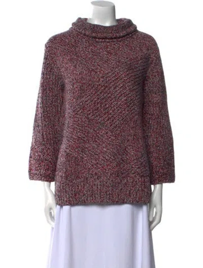Pre-owned Rag & Bone Merino Wool Mock Neck Sweater In Multi