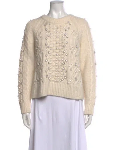 Pre-owned Rag & Bone Merino Wool Patterned Sweater In Neutrals