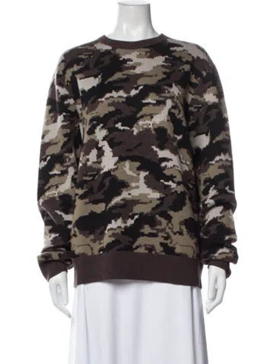 Pre-owned Rag & Bone Merino Wool Printed Sweater In Multi
